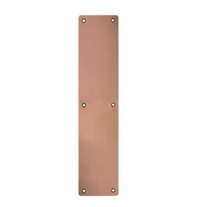 Zoo Hardware ZAS32RB-PVDBZ Finger Plate - Blank (Rounded Corner) 75mm x 350mm - Rosso - PVD Bronze