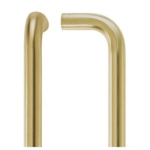 Zoo Hardware 19mm X 425mm Back To Back Pull Handle Set (With Grub Screws) - Rosso - PVD Satin Brass ZCSD425-GS-PVDSB