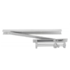 Zoo Hardware Concealed Overhead Door Closer, Fixed Power Size 3, Matching Finish Track and Connecting Arm, Silver Finish ZDC003C-SE