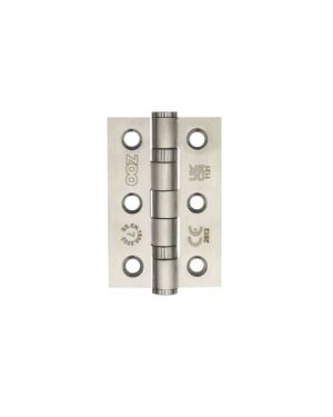 Zoo Hardware Door Hinges Stainless Steel Ball Bearing Grade 7 Certifire UKCA/CE 76mm Polished Stainless Steel