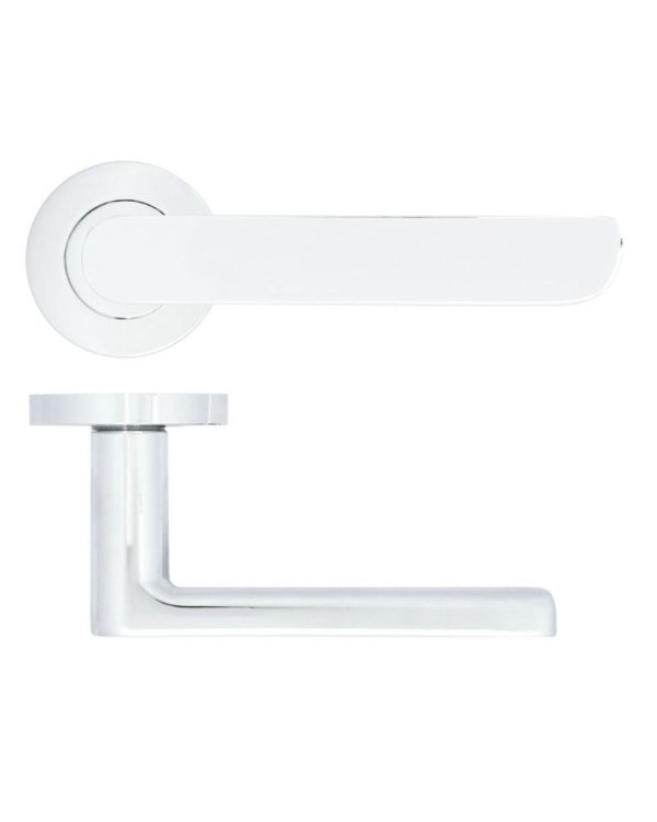 Zoo Hardware ZPA040-CP Valencia Door Handle on Rose Polished Chrome