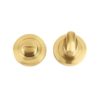 Zoo Hardware ZPZ004-FSB Turn and Release with Escutcheon (50mm Dia.) Pvd Satin Brass
