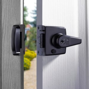 Era British Standard Double Locking High Security Nightlatch Door Lock 40mm Backset 1830-10 Black