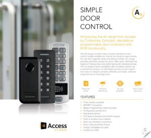 CODELOCKS AL3 Standalone RFID Door Controller Black