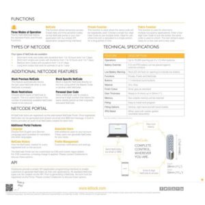 CODELOCKS KL1000 NetCode 7 Digit Electronic Kitlock S/Grey NetCode Vertical