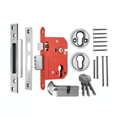 Era Euro Mortice Sashlock Keyless Egress 76mm Complete Satin Chrome