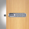 CODELOCKS KL1000 Plus Electronic Kitlock Cabinet Lock Silver Grey Right Hand