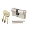 ERA British Standard Kitemarked 6 Pin Euro Profile Double Door Cylinder 35/35 70mm Polished Chrome