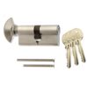 Era Kitemark Euro Cylinder and turn 35/35 6pin Satin Chrome Keyed To Differ