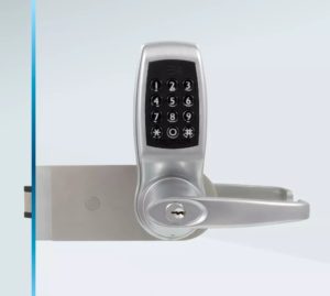 CODELOCKS CL4500 Electronic Digital Lock Glass Door Lock Brushed Steel - Right Hand
