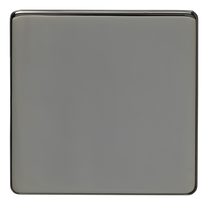 Eurolite Ecbn1B Single Blank Concealed Black Nickel Plate