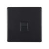 Eurolite Mb1Mb 1 Gang Master Telephone Socket Round Edge Matt Black Plate Black Interior