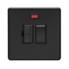 Eurolite Ecmbswfnb 13Amp Switched Fuse Spur With Neon Flat Concealed Matt Black Plate Black Rocker