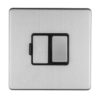 Eurolite Concealed 3mm 13Amp Switched Fuse Spur - Stainless Steel
