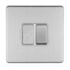 Eurolite Concealed 3mm 13Amp Switched Fuse Spur - Stainless Steel