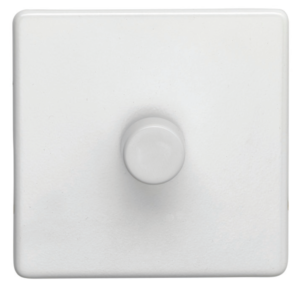 Eurolite Ecw1Dled 1 Gang Led Push On Off 2Way Dimmer Flat Concealed White Plate