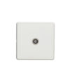 Eurolite Ecw1Tvw 1 Gang Isolated Tv Flat Concealed White Plate White Interior
