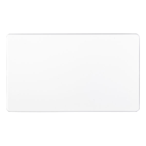 Eurolite Ecw2B Double Blank Flat Concealed White Plate