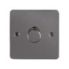 Eurolite Efbn1Dled 1 Gang Led Push On Off 2Way Dimmer Switch Enhance Flat Black Nickel Plate Matching Knob
