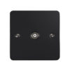 Eurolite Efmb1Tvmbb 1 Gang Tv Coaxial Socket Matt Black Black Trim