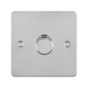 Eurolite Efpss1D400 1 Gang 400W Push On Off 2Way Dimmer Switch Enhance Flat Polished Stainless Steel Plate Matching Knob