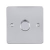 Eurolite Efpss1Dled 1 Gang Led Push On Off 2Way Dimmer Switch Enhance Flat Polished Stainless Steel Plate Matching Knob