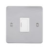 Eurolite Efpssuswfpsw 13Amp Unswitched Fuse Spur Enhance Flat Polished Stainless Steel Plate Matching White Trim