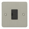 Eurolite Efsssuswfssb 13Amp Unswitched Fuse Spur Enhance Flat Satin Stainless Steel Plate Matching Black Trim