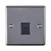 Eurolite En1Mbnb 1 Gang Master Telephone Socket Black Nickel Enhance Range Black Trim