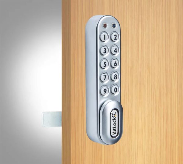 CODELOCKS KL1000 Plus Electronic Kitlock Cabinet Lock Silver Grey