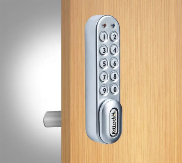 CODELOCKS KL1000 Classic Electronic Kitlock Cabinet Lock Silver Grey