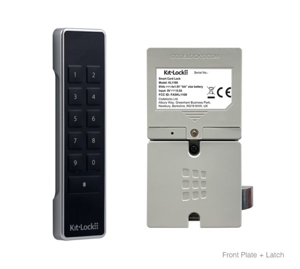 CODELOCKS Electronic Kitlock KL1100 Keypad Front Plate and Latch Metallic Silver