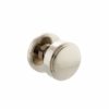 Millhouse Brass Boulton Solid Brass Stepped Mortice Knob on Concealed Fix Rose - Polished Nickel MH350SMKPN