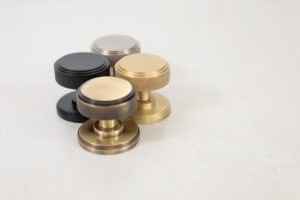 Millhouse Brass Harrison Solid Brass Knurled Mortice Knob on Concealed Fix Rose - Antique Brass MH450KSMKAB