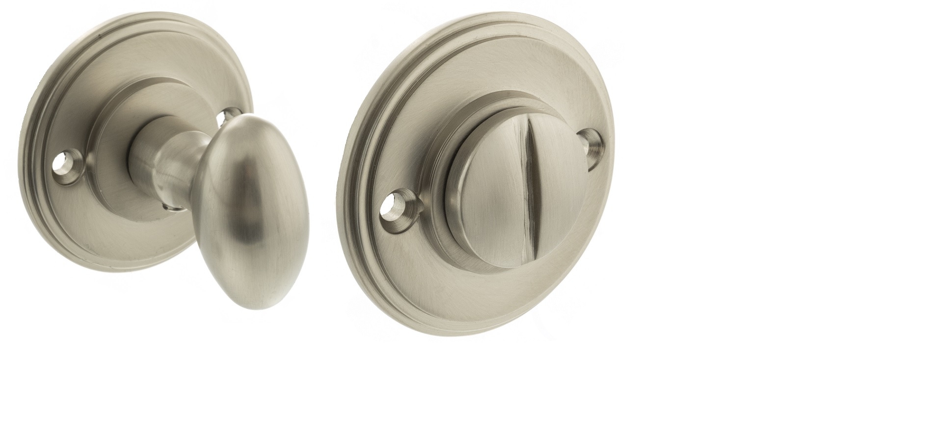 Millhouse Brass Solid Brass Oval WC Turn and Release - Satin Nickel MHOWCSN