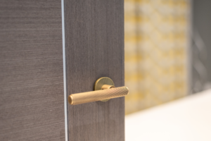 Millhouse Brass Stephenson Designer Lever on 5mm Slimline Round Rose - Urban Dark Bronze MHSR250UDB