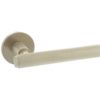 Millhouse Brass Stephenson Designer Lever on 5mm Slimline Round Rose - Satin Nickel MHSR250SN