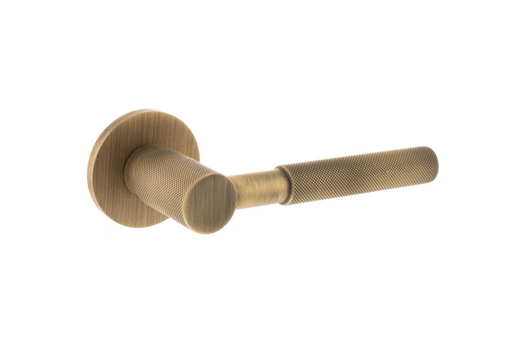 Millhouse Brass Mason Designer Lever on 5mm Slimline Round Rose - Yester Bronze MHSR500YB