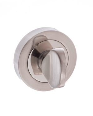STATUS WC Turn and Release on Round Rose - Satin Nickel/Nickel Plate S3WCRSNNP