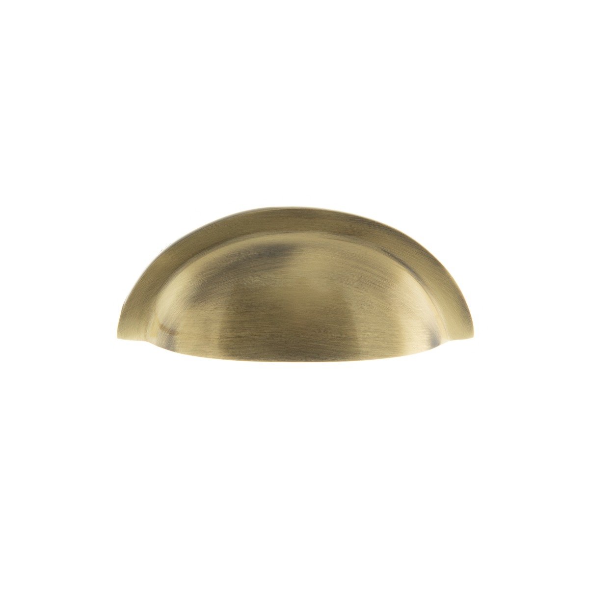 Old English Winchester Solid Brass Cabinet Cup Pull on Concealed Fix - Antique Brass OEC1176AB