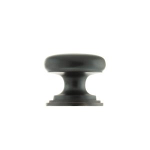 Old English Lincoln Solid Brass Victorian Knob 32mm on Concealed Fix - Antique Copper OEC1232AC