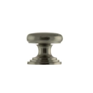 Old English Lincoln Solid Brass Victorian Knob 32mm on Concealed Fix - Satin Nickel OEC1232SN