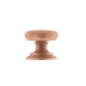 Old English Lincoln Solid Brass Victorian Knob 32mm on Concealed Fix - Urban Satin Copper OEC1232USC