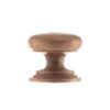 Old English Lincoln Solid Brass Victorian Knob 38mm on Concealed Fix - Urban Satin Copper OEC1238USC