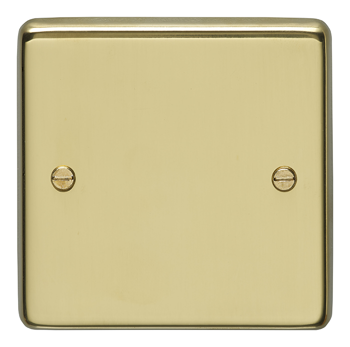 Eurolite Pb1B Single Blank Round Edge Polished Brass Plate