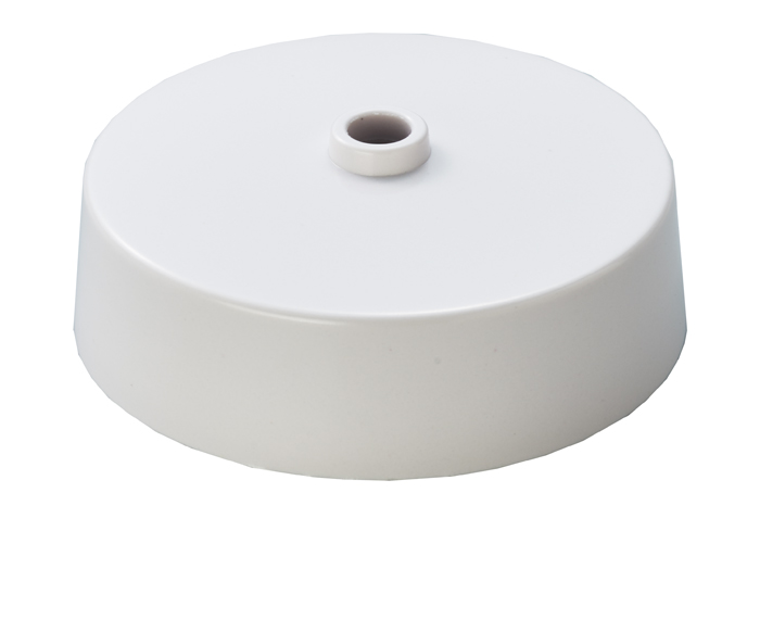 Eurolite Pl701 Ceiling Rose 3 Inline Loop In Terminals & Earth With Clear Base