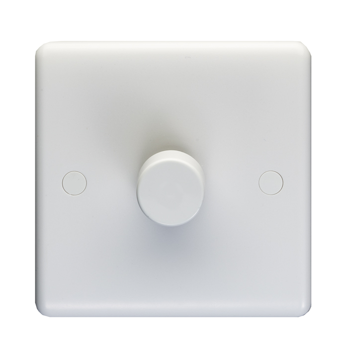 Eurolite Pl3504/12 Enhance White Plastic 1 Gang 2 Way 40-400W Dimmer