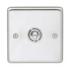 Eurolite Stainless steel 1 Gang Toggle Switch - Polished Stainless Steel