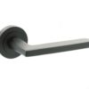 STATUS Alaska Lever on Round Rose - Matt Black S26RMB