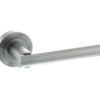 STATUS Nebraska Lever on Round Rose - Satin Chrome S28RSC